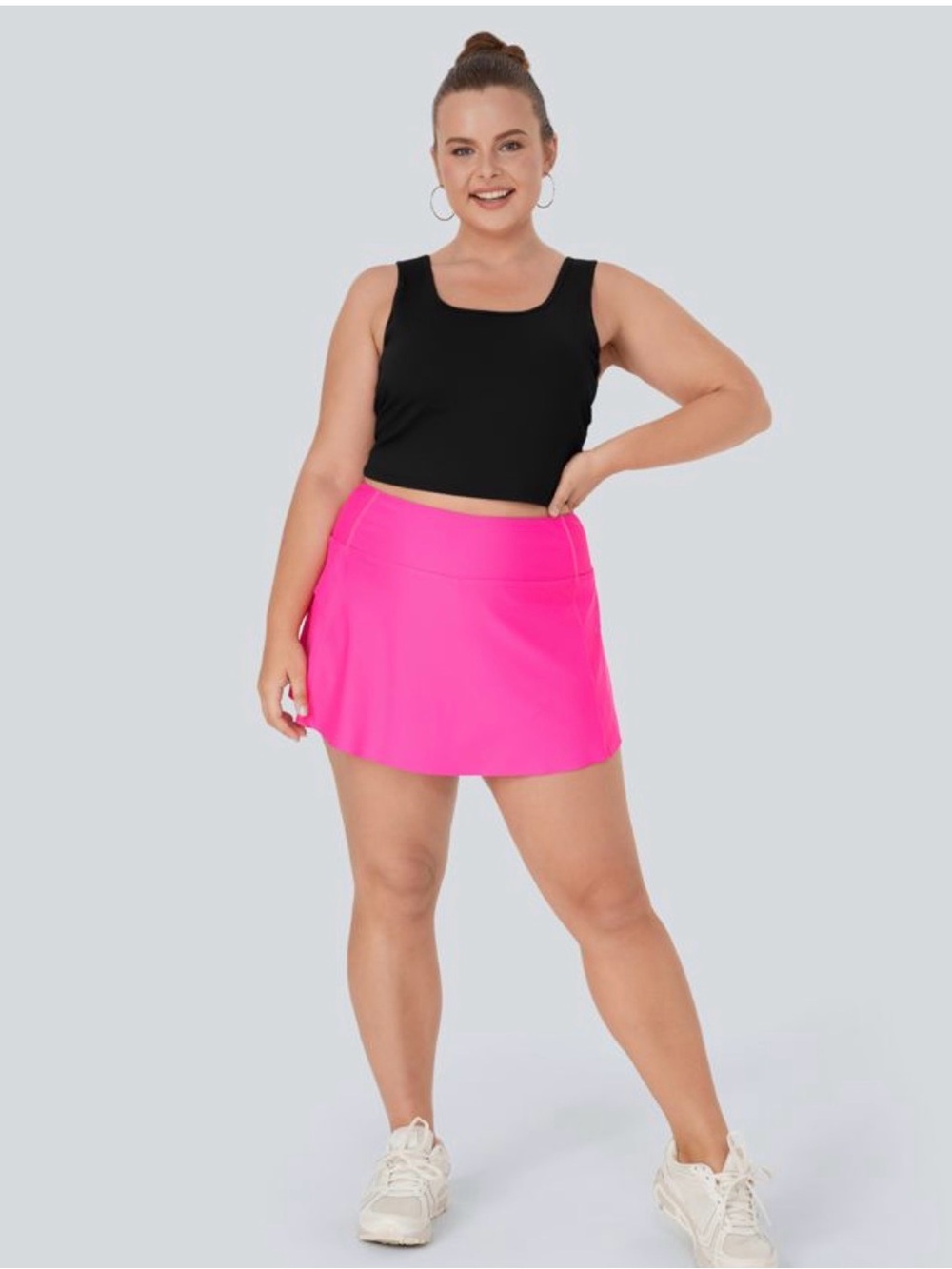 NWT Halara Crossover Tank | U-Neck Ballet Barre Top | Plus Size 1X (18W) - Picture 2 of 10